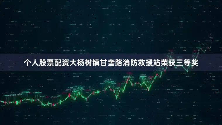 个人股票配资大杨树镇甘奎路消防救援站荣获三等奖