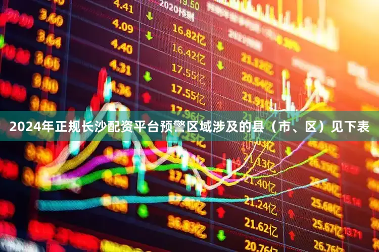 2024年正规长沙配资平台预警区域涉及的县（市、区）见下表